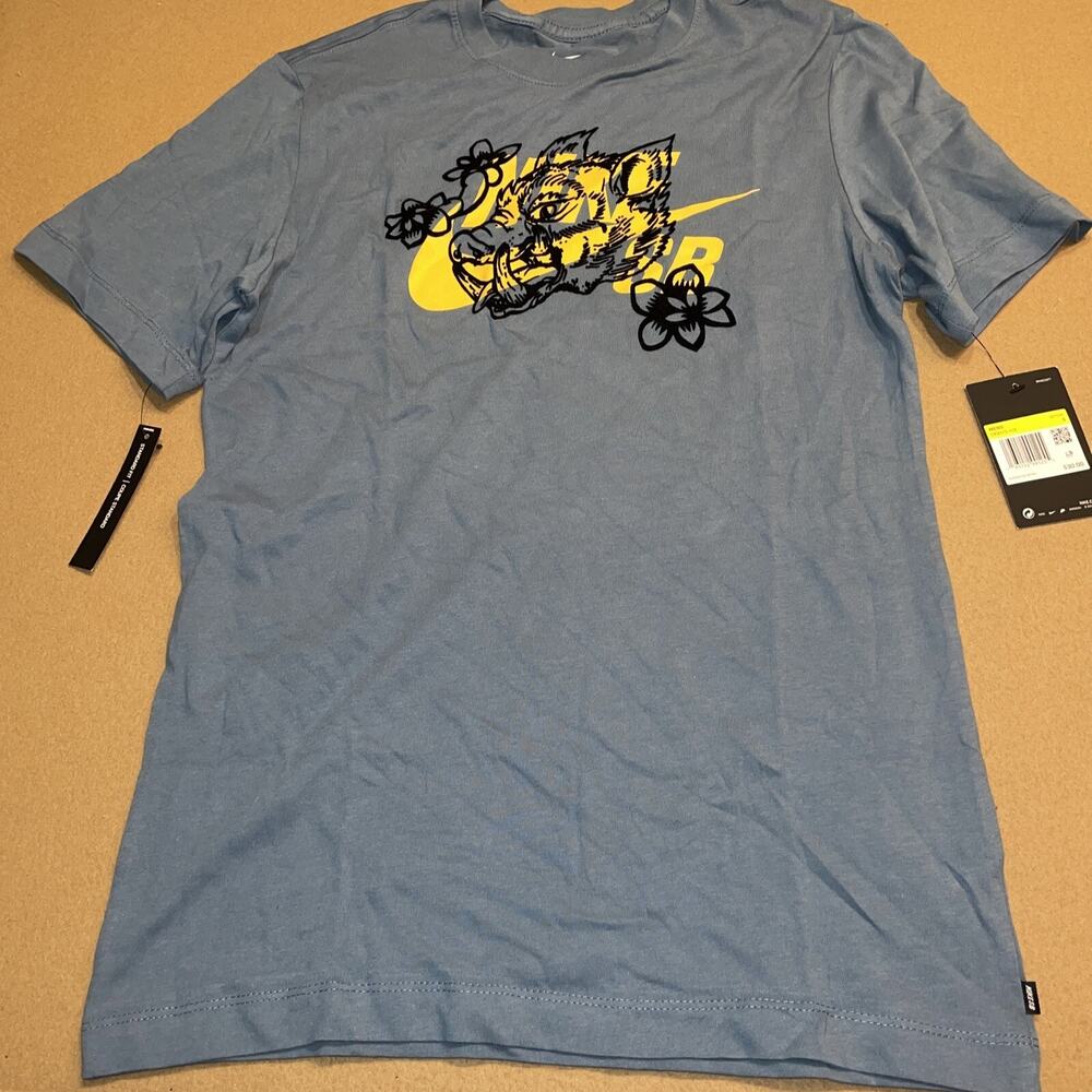 Nike SB Year of the Pig Floral Boar Blue T-Shirt - CK9475-418 | Size Small